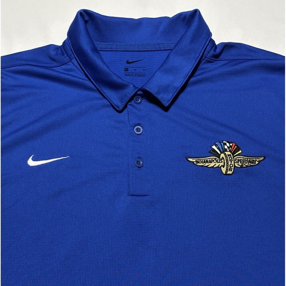 Indianapolis Motor Speedway Nike Golf Dri-Fit Polo Shirt CI4470 IMS Racing Blue